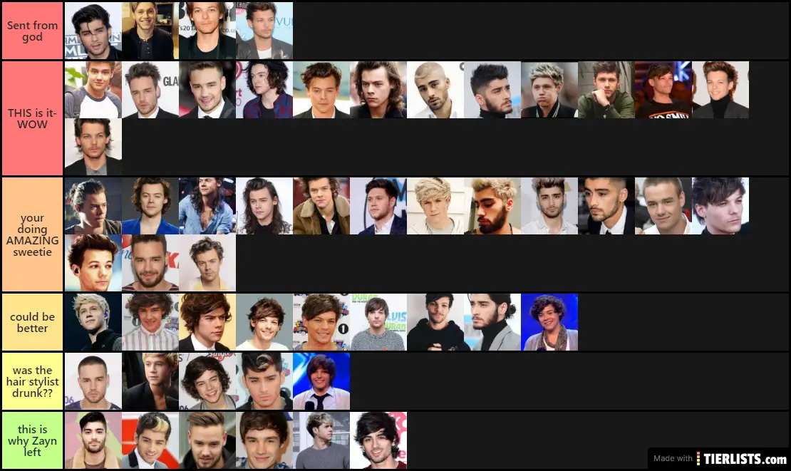 One direction hair