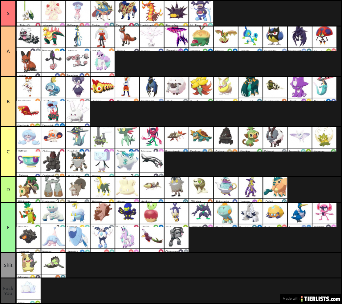 pokemon gen 8 tm list