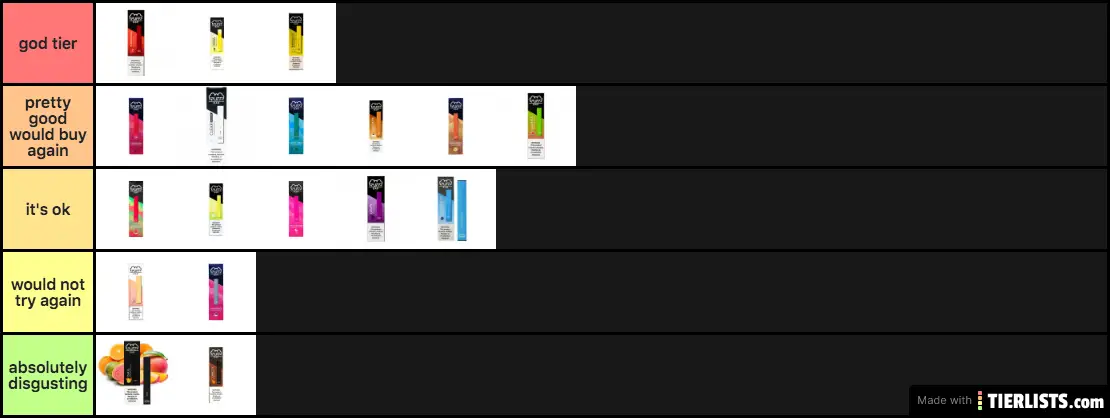 puff bar flavors