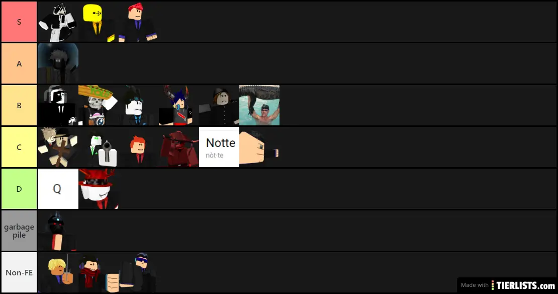 QTG Stacker Characters