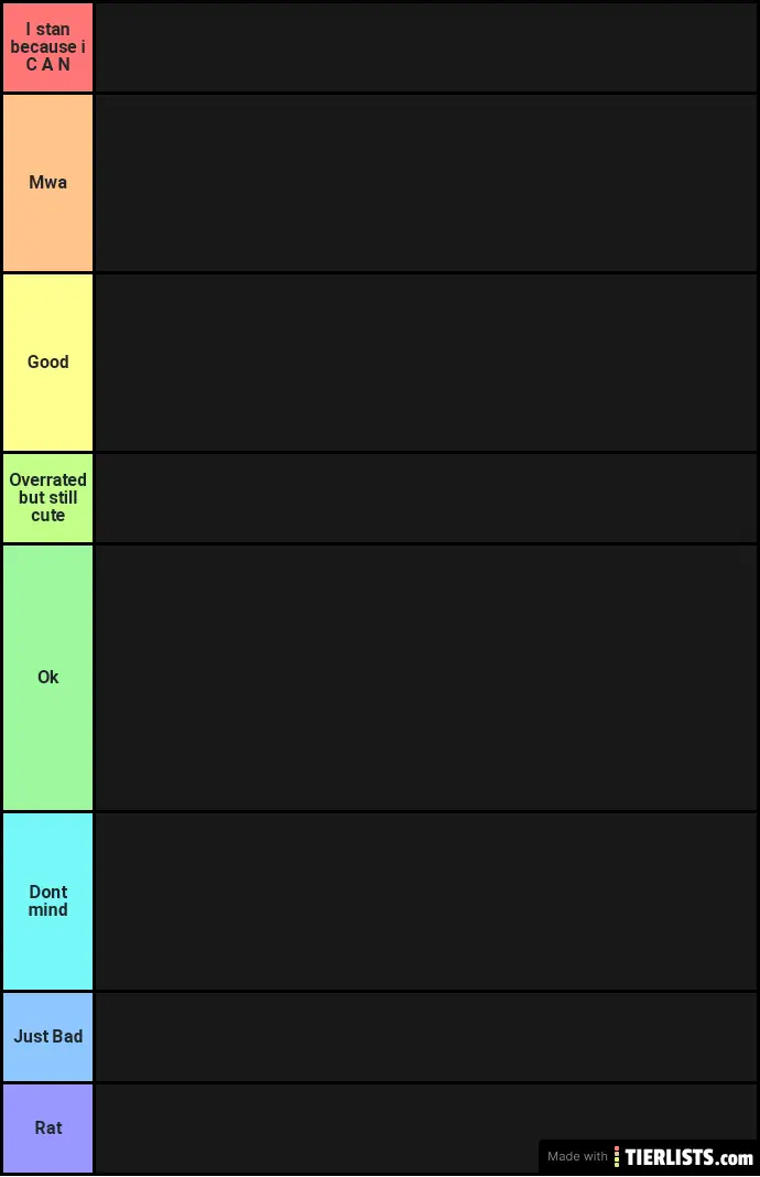  new and old characters flicker tier list template tier list maker 