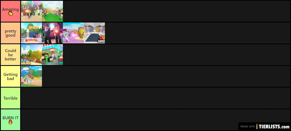 Roblox Simulators ranks