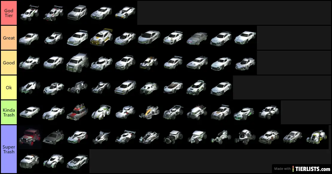 Rocket League Cars