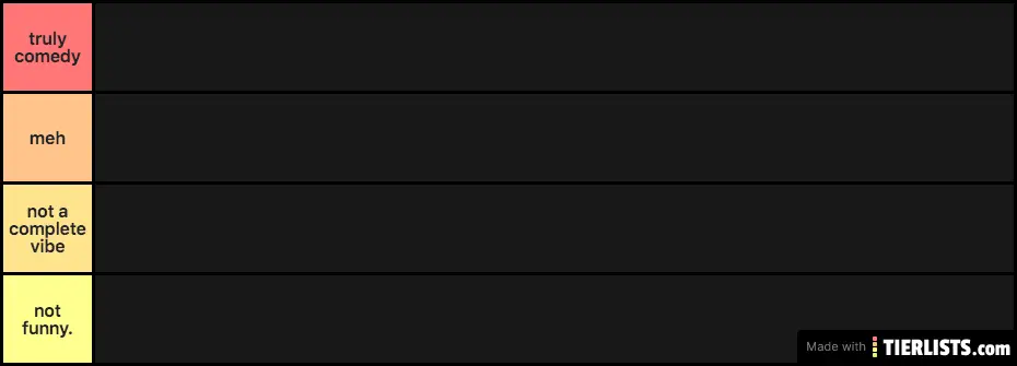 sarah's tier list