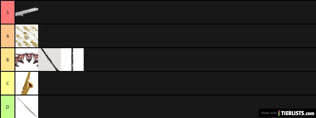 Senior Concert Band Tier List