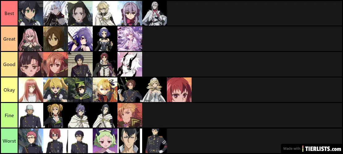 Seraph of the end: Vampire Reign HOTTIES