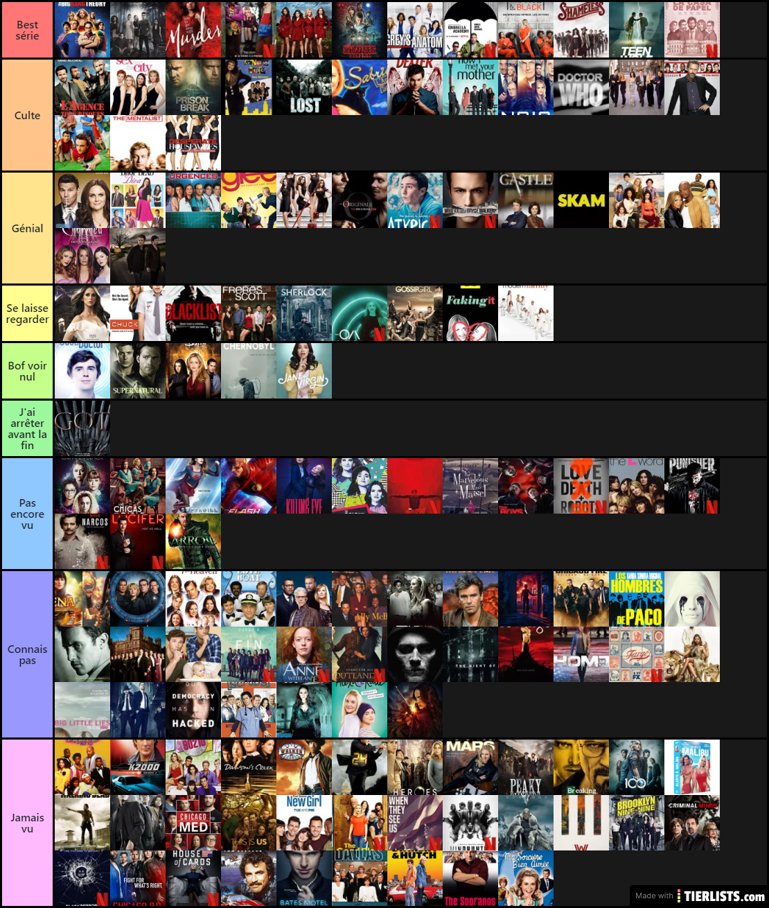 Séries TV toutes générations