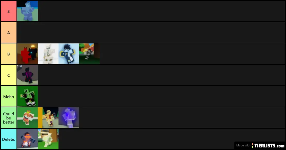 Shiny Tier list