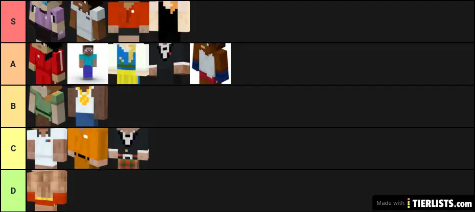 Skins in The Minecraft Legacy Pack
