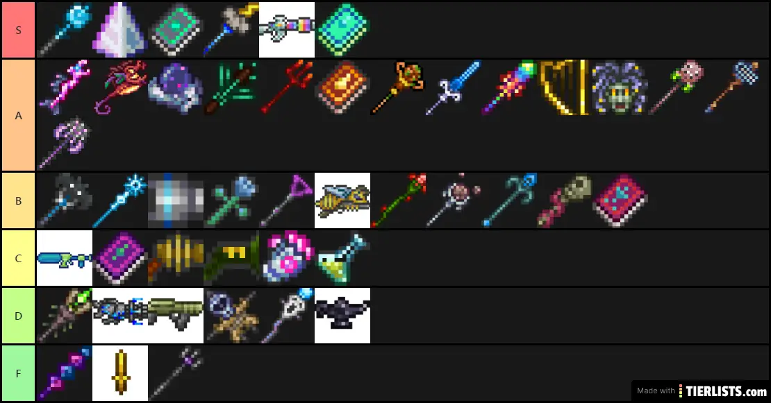 Terraria Magic Weapons (HM)