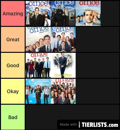 The Office seasons ranked