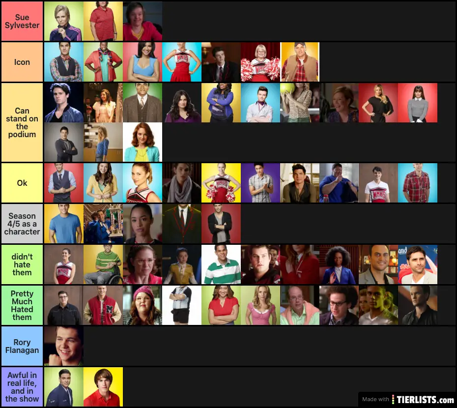The only correct Glee list
