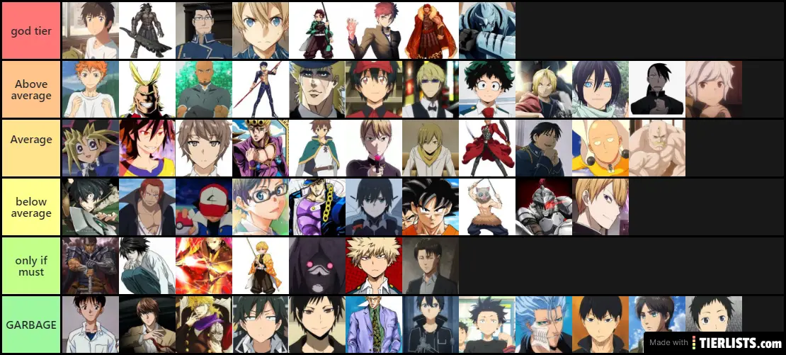 THE ULTIMATE BRO LIST