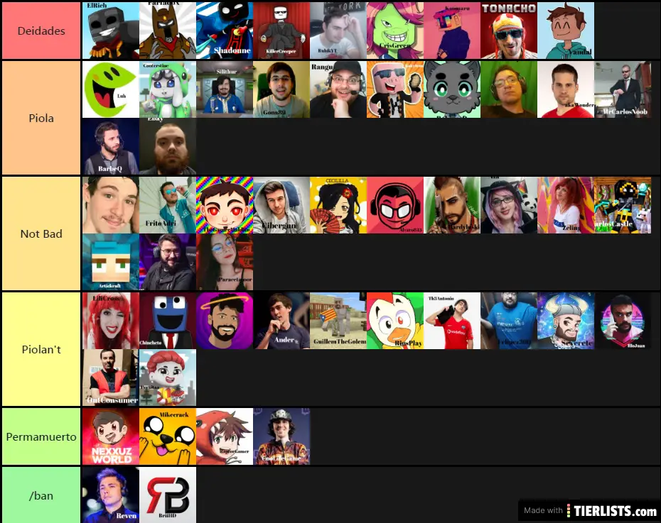 Tier List Elite-Verso