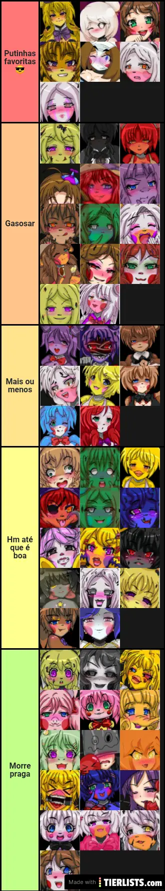 Tier List Fnia BR