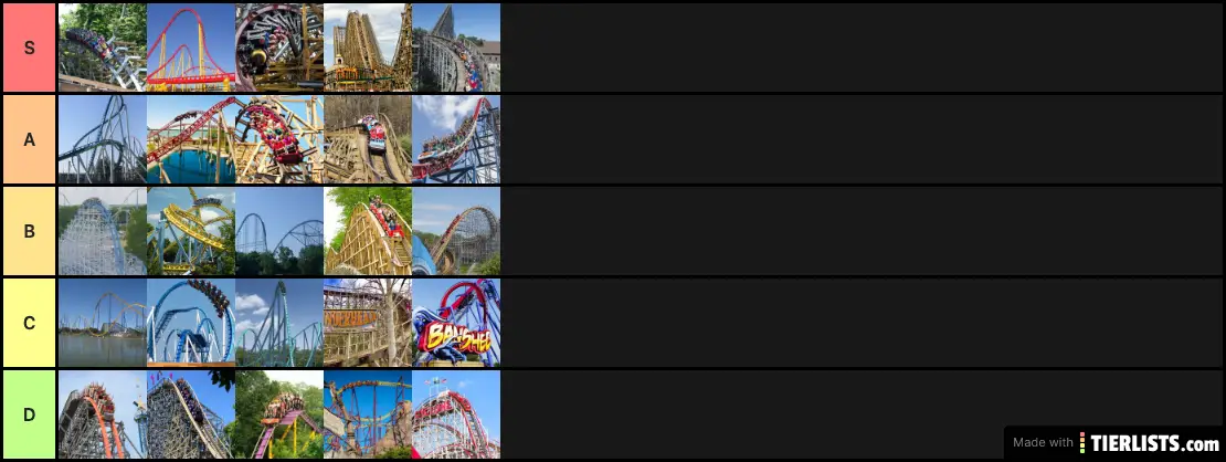 Toby's Top 25 Coasters