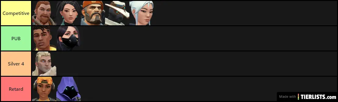 VALORANT list (jett main)