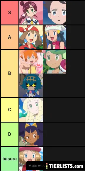 waifus pokemon acompañantes de ash