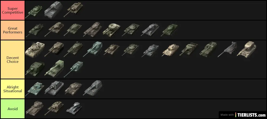 World of tank blitz Tech tree Tier10 tank by KOONMEK